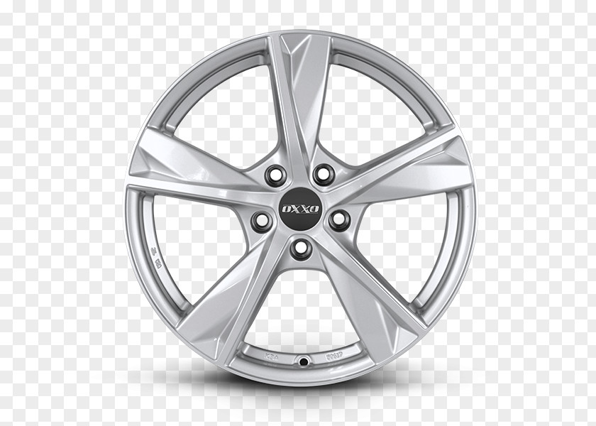 Silver Alloy Wheel Autofelge Car Spoke PNG