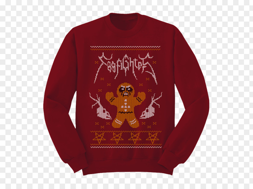 T-shirt Christmas Jumper Foo Fighters Sweater PNG