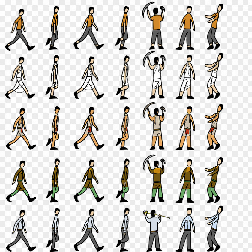 Egyptian People Sprite Animation Texture Mapping Game Jam Wrath Of The Gods PNG