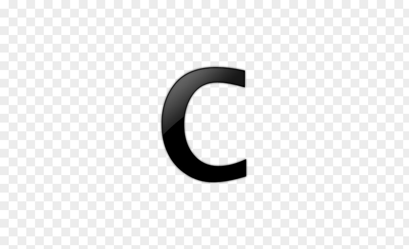 Letter C Brand Black And White Wallpaper PNG