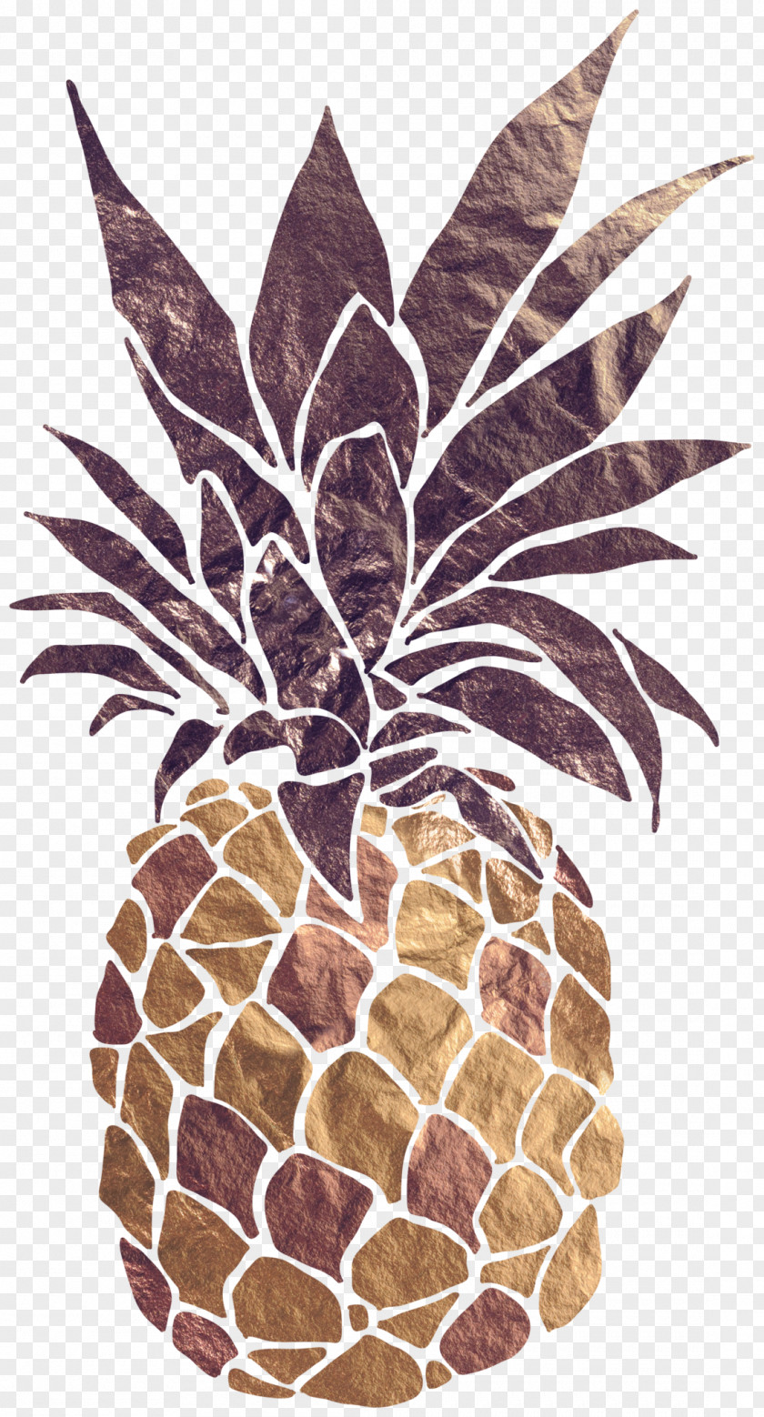 Pineapple Canvas Printing White Painting (Three Panel) PNG