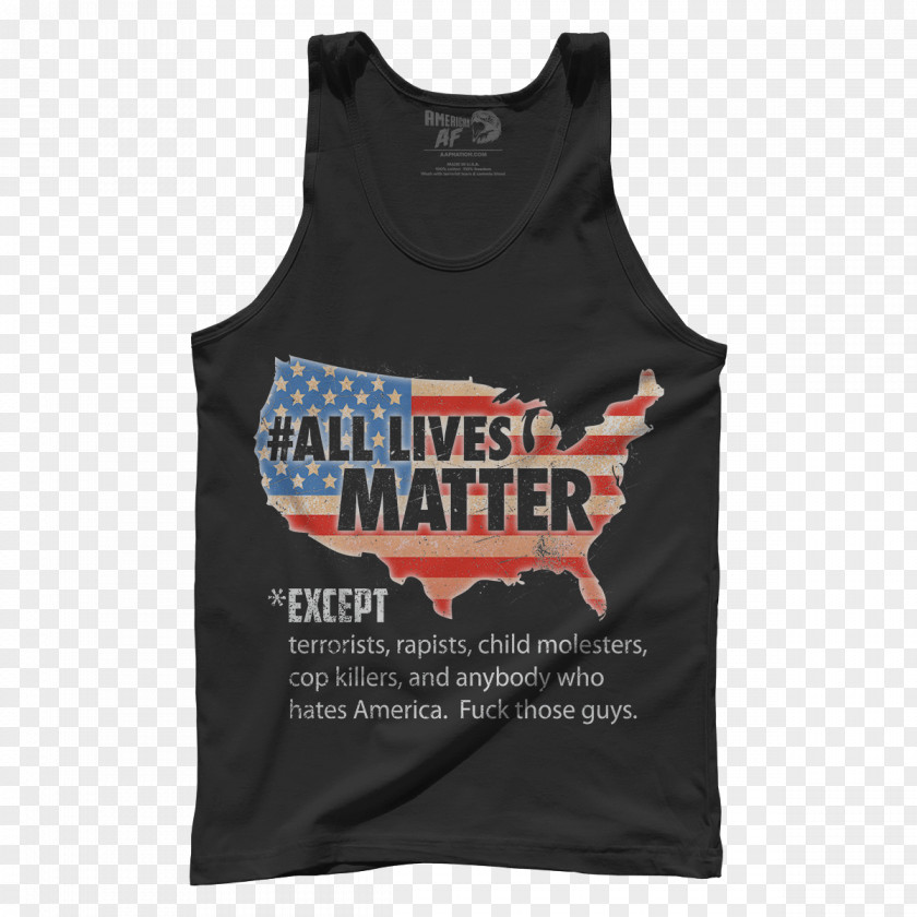 T-shirt United States Clothing All Lives Matter Black PNG