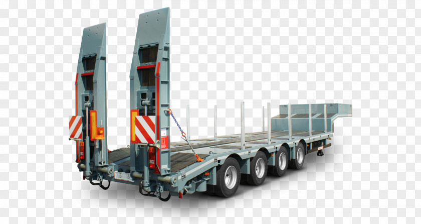 Truck Semi-trailer Machine Vehicle Lowboy PNG
