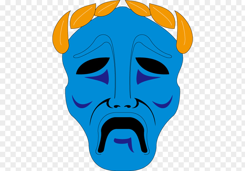Blue Monster Mask Vector Nose Character Illustration PNG