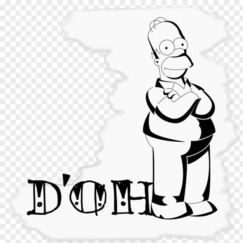 Bart Simpson Homer Stencil $pringfield D'oh! PNG