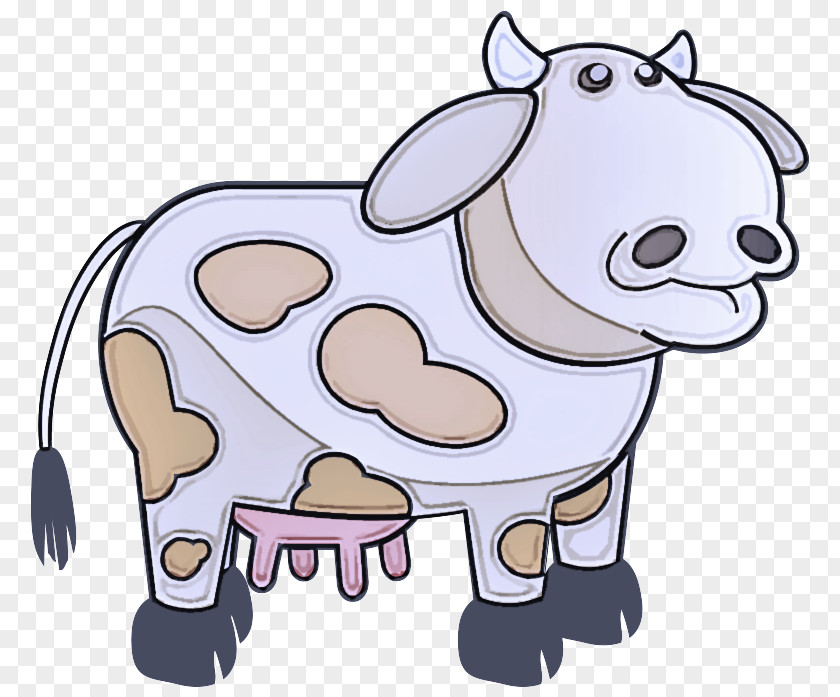 Cowgoat Family Livestock Cartoon Clip Art Bovine Animal Figure Dairy Cow PNG
