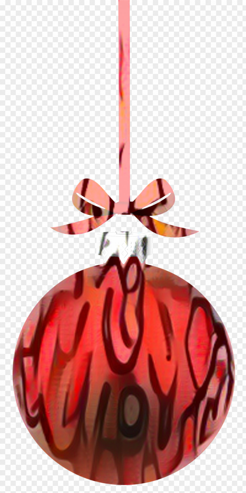 Ornament Orange Red Christmas PNG