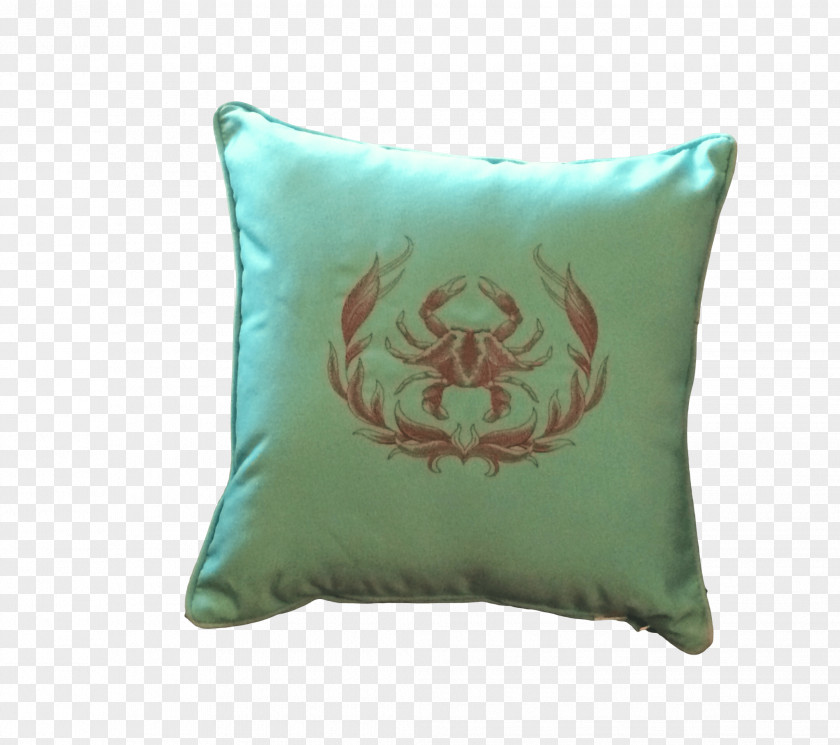 Pillow Throw Pillows Cushion Monogram Crab PNG