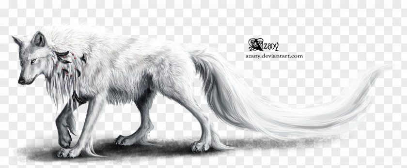 Wolf Spirit Black Dog Arctic Feather Desktop Wallpaper PNG