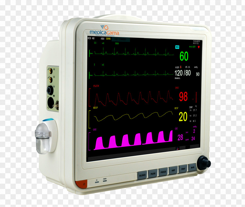 Agama Display Device Monitoring Intensive Care Unit Vital Signs Patient PNG