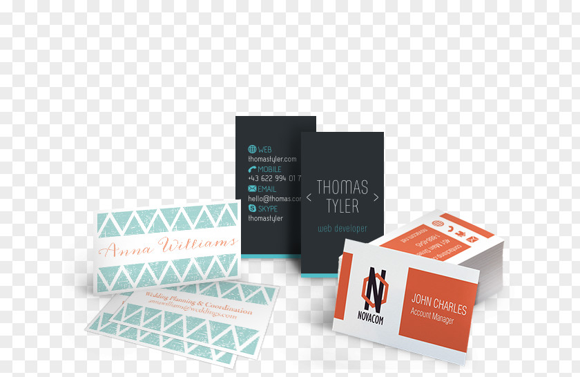 Colorful Business Card Cards Design Color Printing PNG