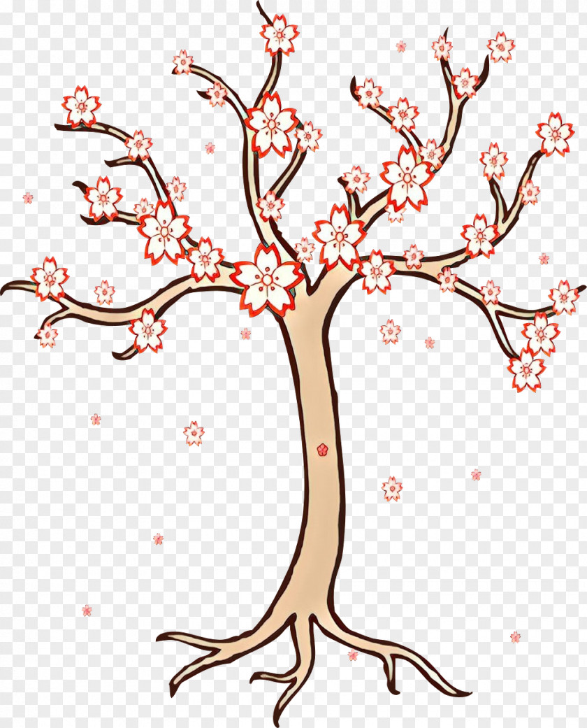 Flower Twig Tree Branch Plant Woody Clip Art PNG