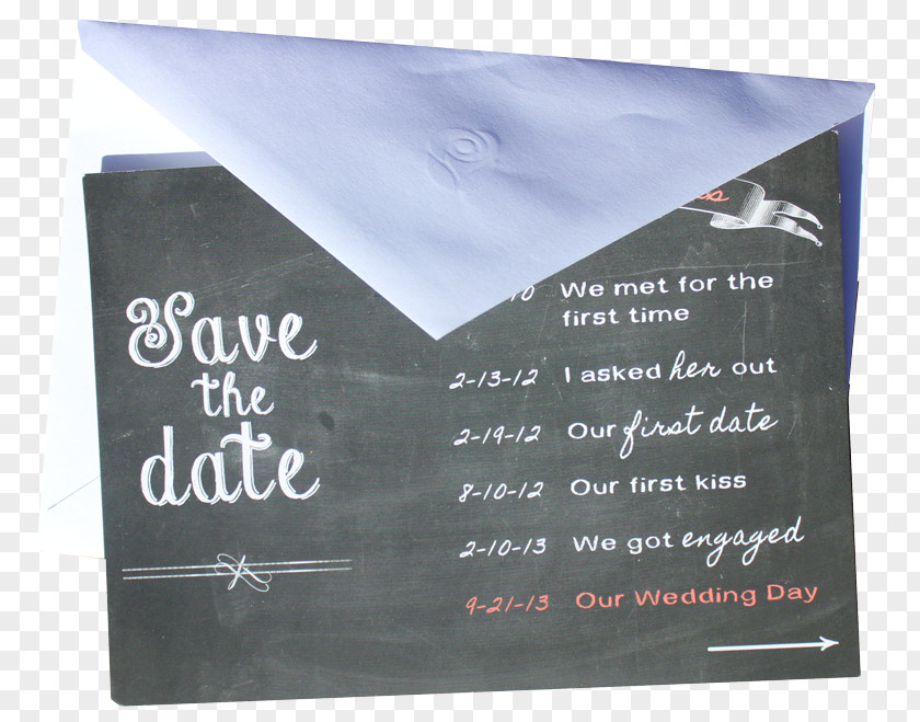 Save The Date Invitation Banner PNG