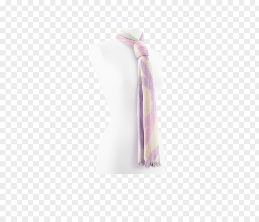 Silk Scarf Neck Pink M Product PNG