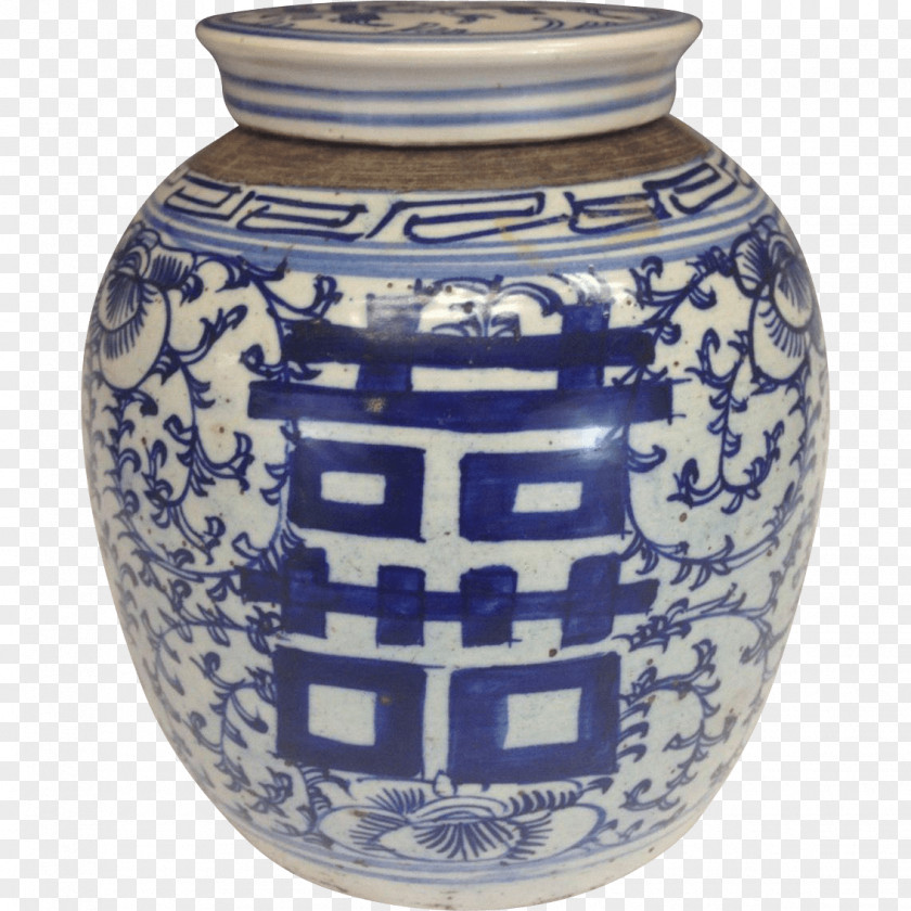 Vase Blue And White Pottery Chinese Ceramics Porcelain PNG