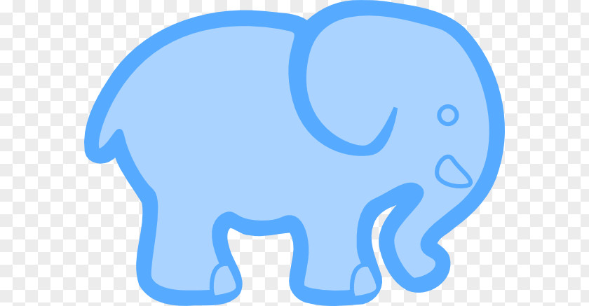 Baby Elephant Stencil Clip Art PNG