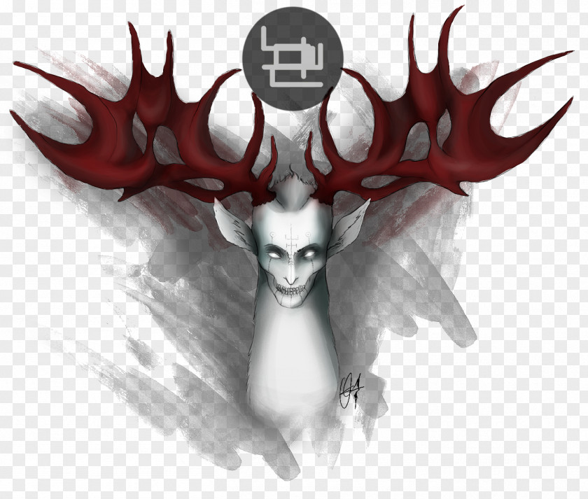 Deer Demon Illustration Graphics Antler PNG