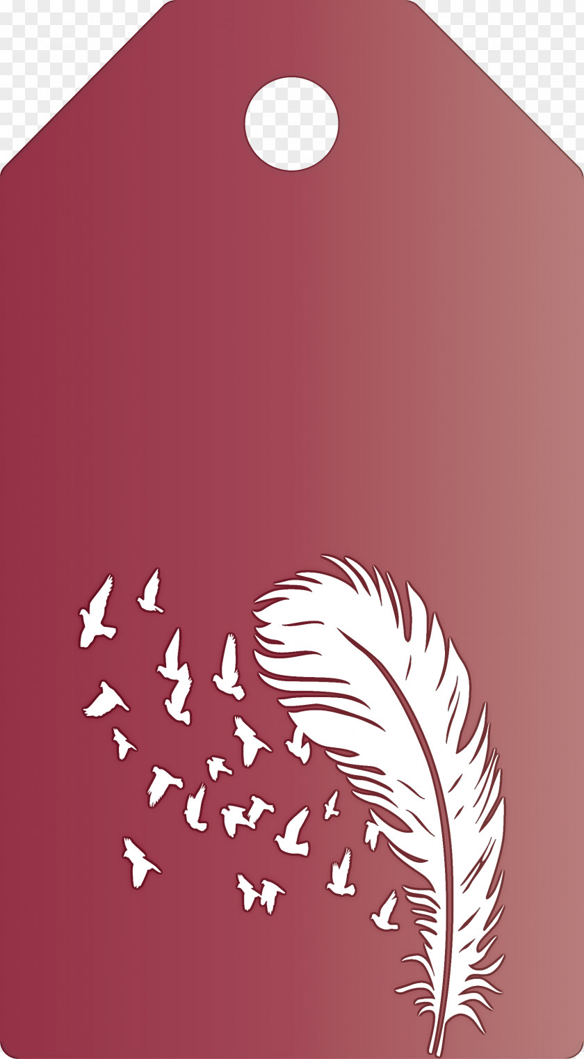 Feather Birds Tag PNG