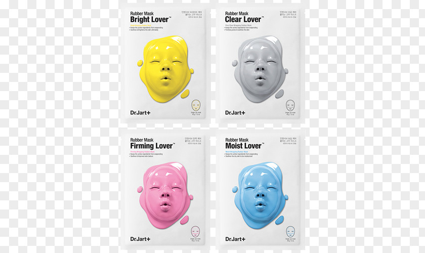 Mask Dr. Jart+ Firm Lover Rubber Natural Dermask Clearing Solution Facial PNG