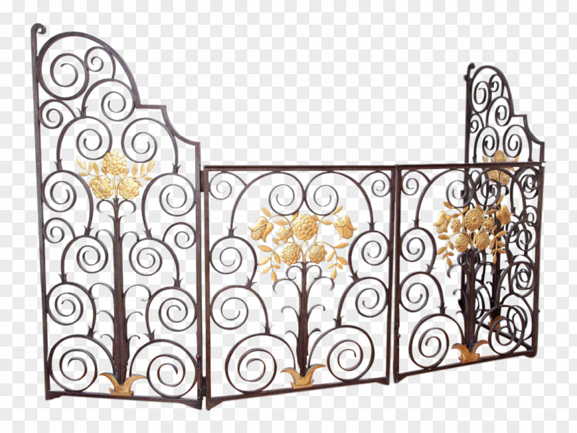 Iron Gate Wrought Material Steel PNG