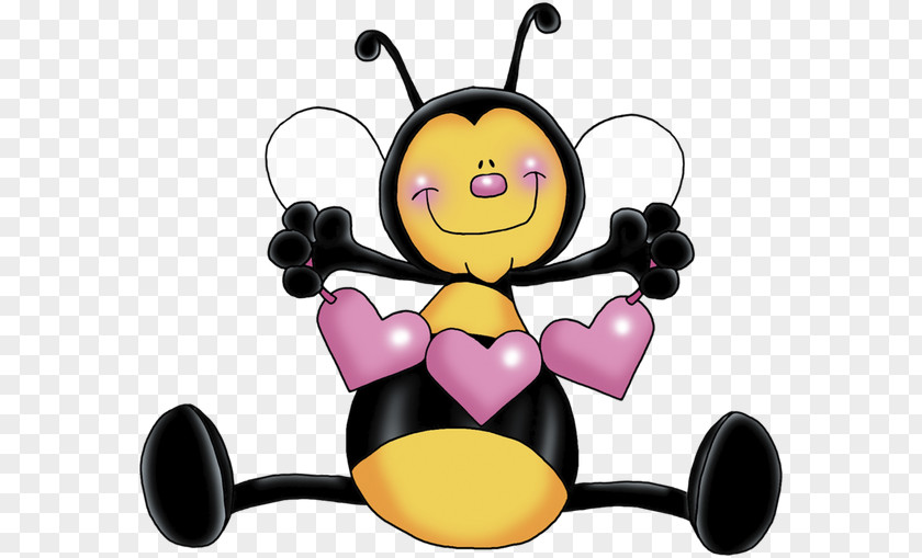 Bee Honey Heart Bumblebee Clip Art PNG