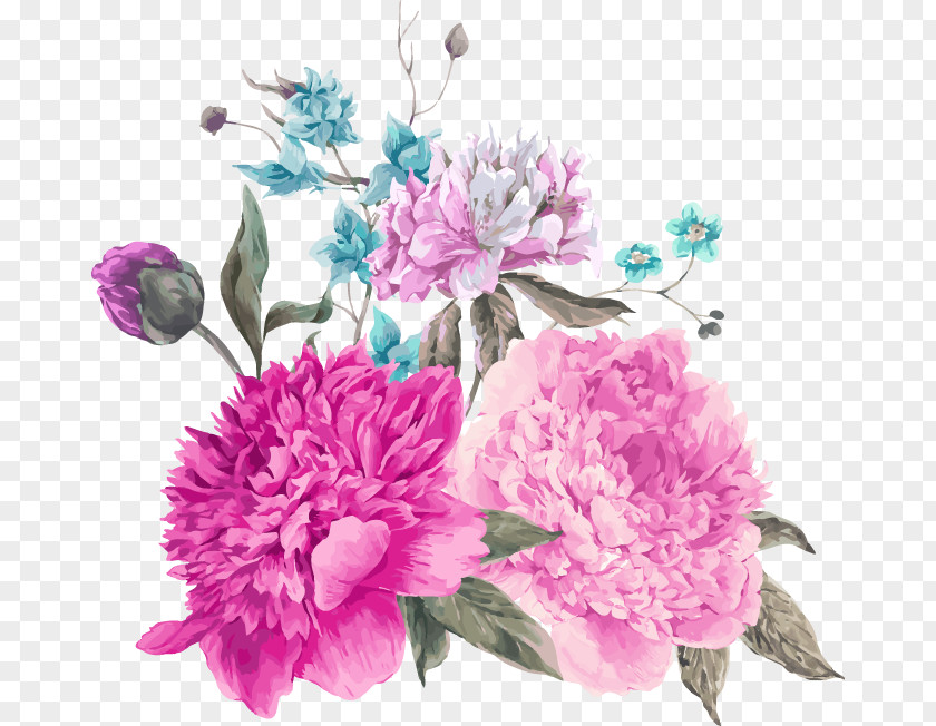 Hand-painted Pink Peony Pattern Flower Stock Photography Stock.xchng Royalty-free PNG