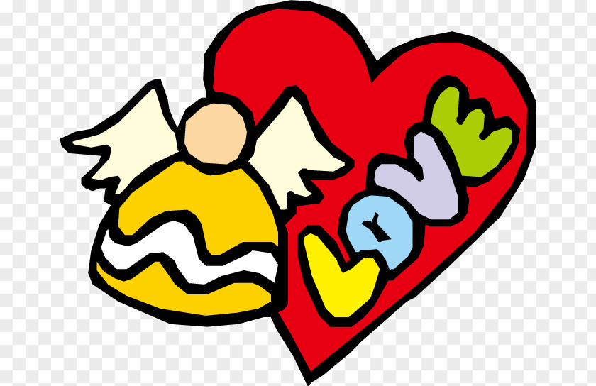 Love Angel Cartoon Vector Drawing Heart Clip Art PNG