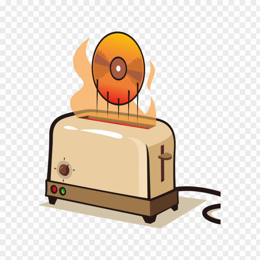 Vector Cartoon DVD And Machinery Illustration PNG