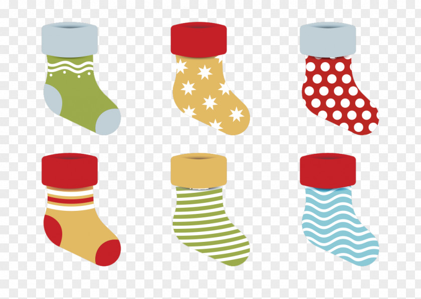Christmas Stocking Sock Snowflake PNG