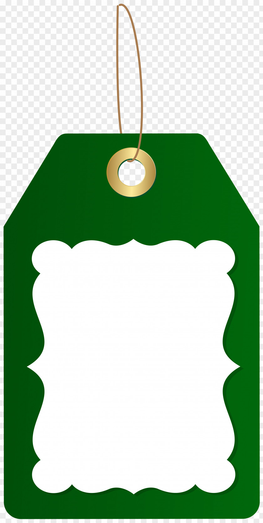 Green Deco Price Tag Clip Art Image PNG