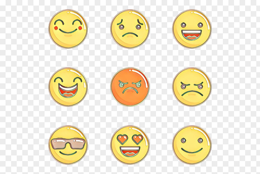 Happy Orange Emoticon PNG
