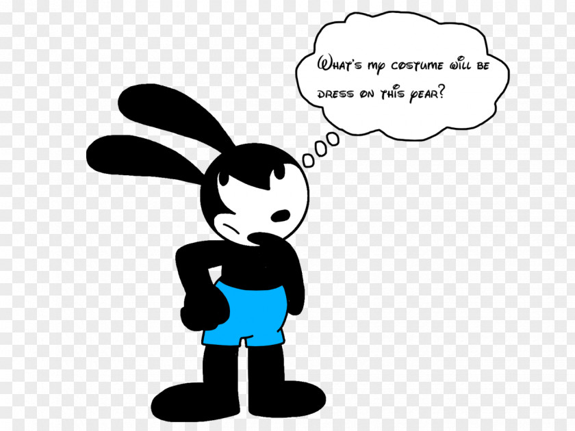 Oswald The Lucky Rabbit Halloween Costume Silhouette PNG