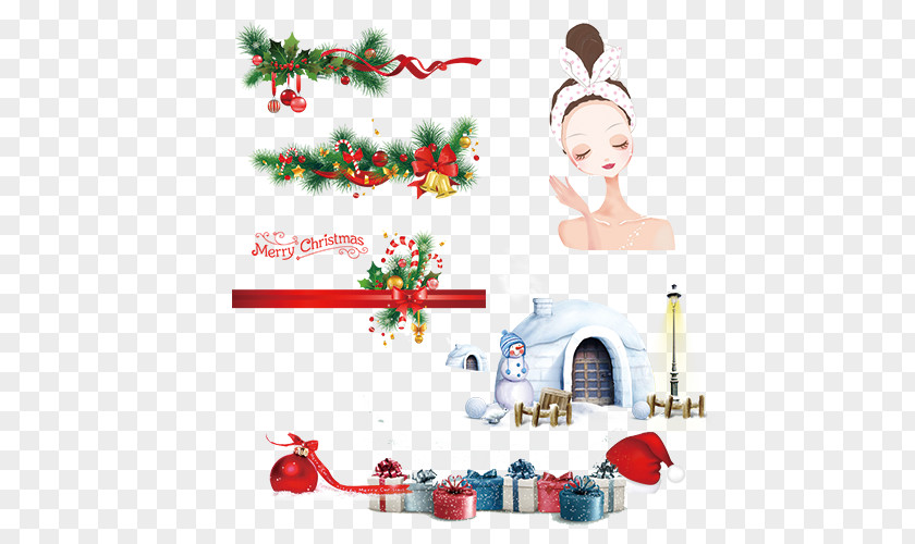 Winter Snowman And Beauty Care Candy Cane Christmas Lights Clip Art PNG