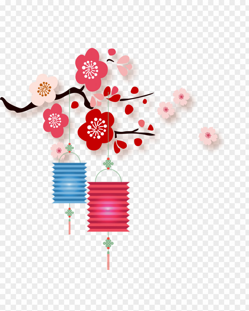 Chinese New Year Festive Lanterns China Lantern Papercutting PNG