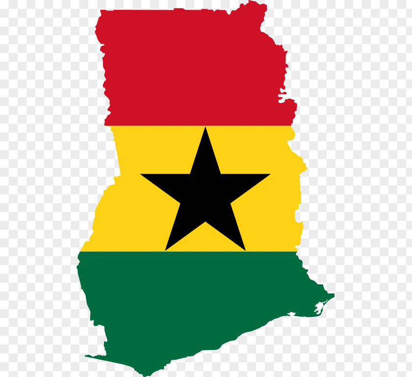 Flag Of Ghana Map National PNG