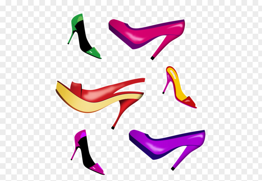 Floating High Heels High-heeled Footwear Shoe PNG