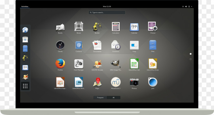 Gnome GNOME Shell Free And Open-source Software Desktop Environment Ubuntu PNG