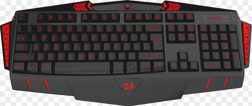 Keyboard Computer Gaming Keypad Black Backlight Software PNG