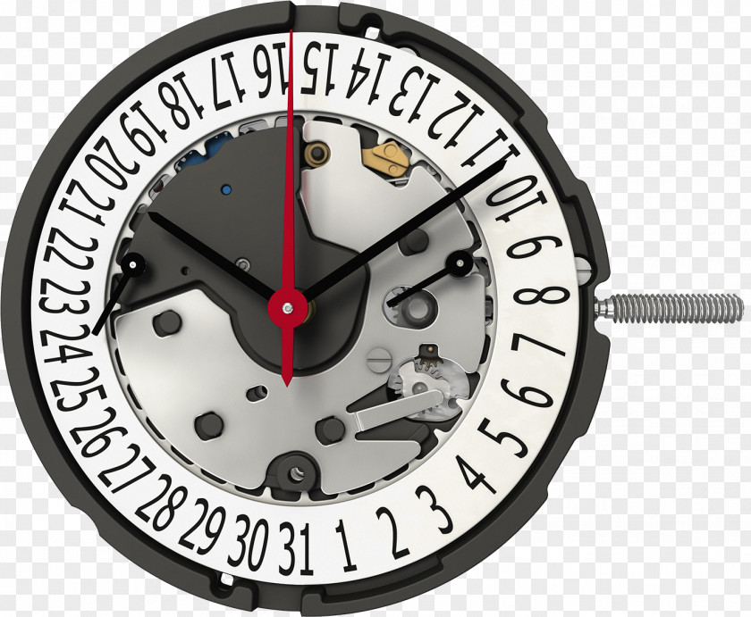 Life Saving Plate Quartz Clock Ronda Movement Watch PNG