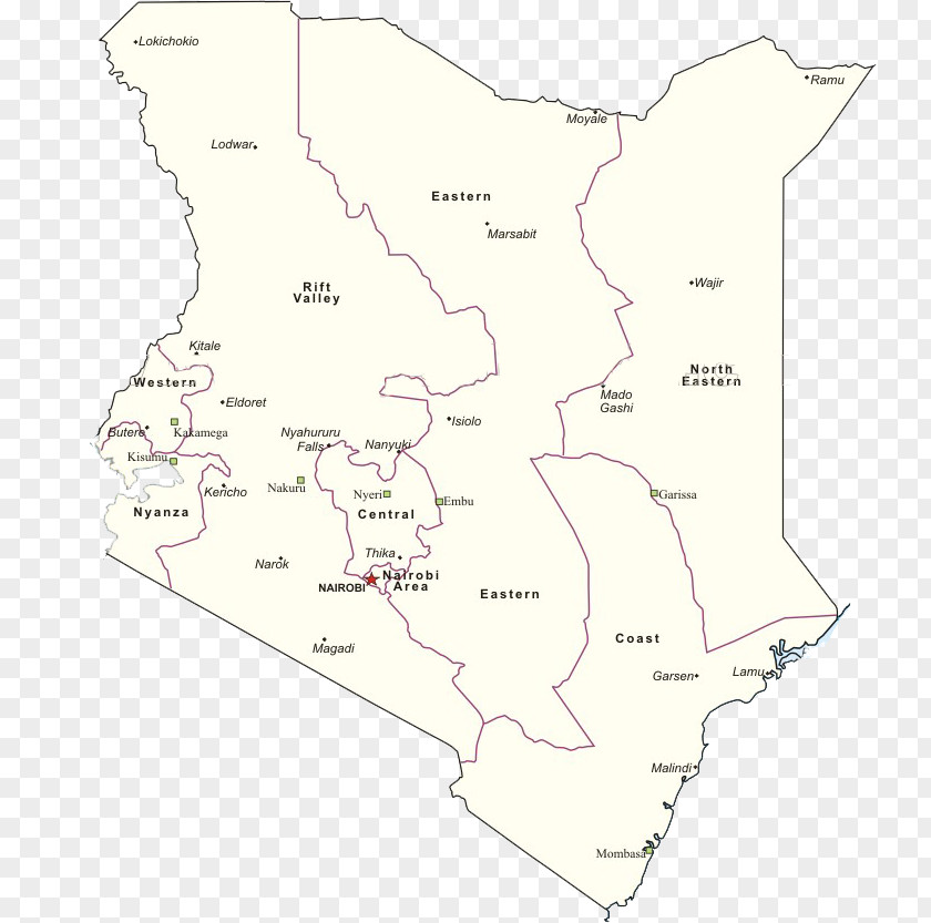 Map Kenya Line Angle PNG