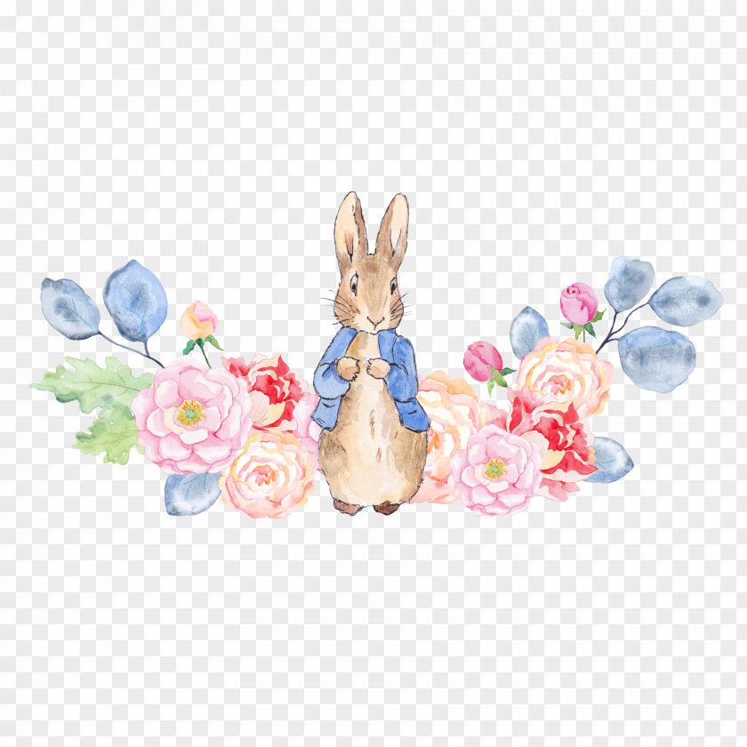 Rabbit And Flowers The Tale Of Peter Clip Art PNG
