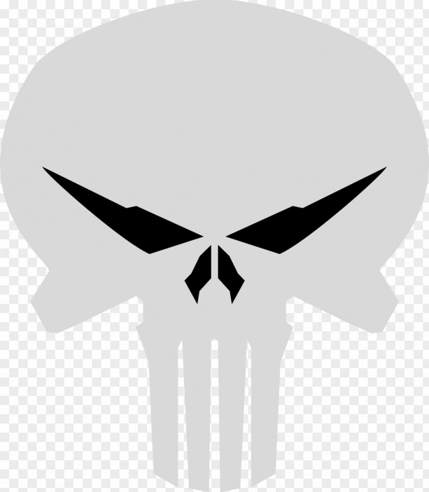 Skull Punisher Red Logo Marvel Comics PNG