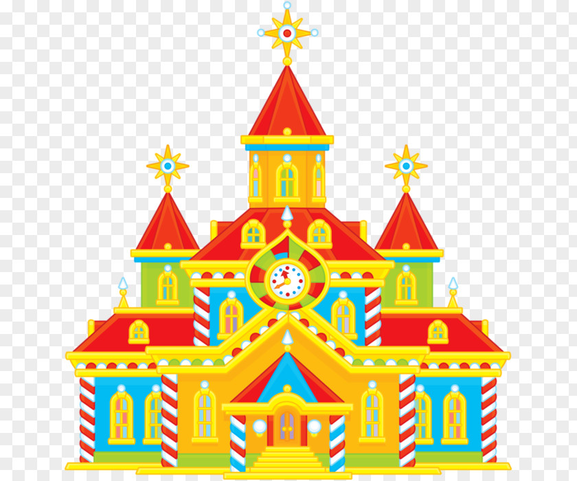 Christmas Tree Castle House Building Clip Art PNG