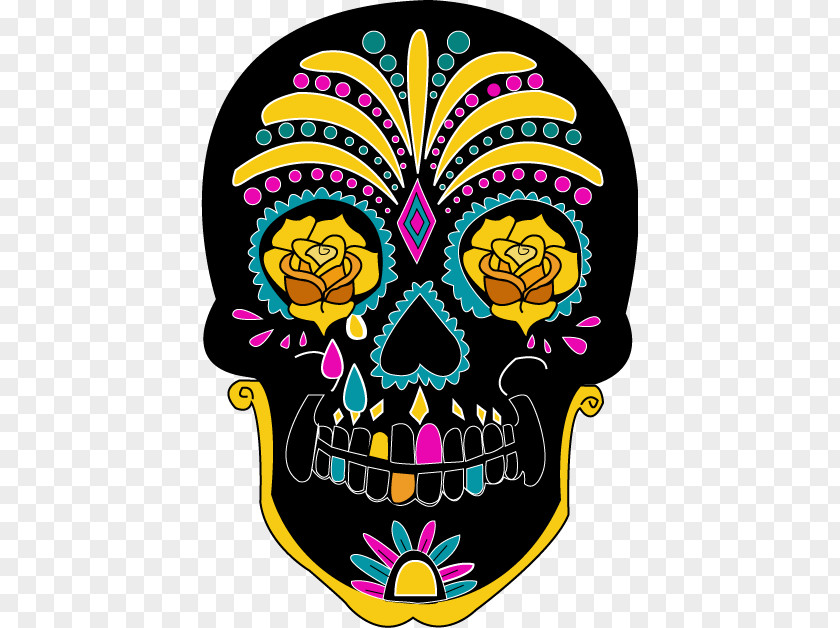 Suger Skull Calavera Adult Coloring Sugar Day Of The Dead Book PNG