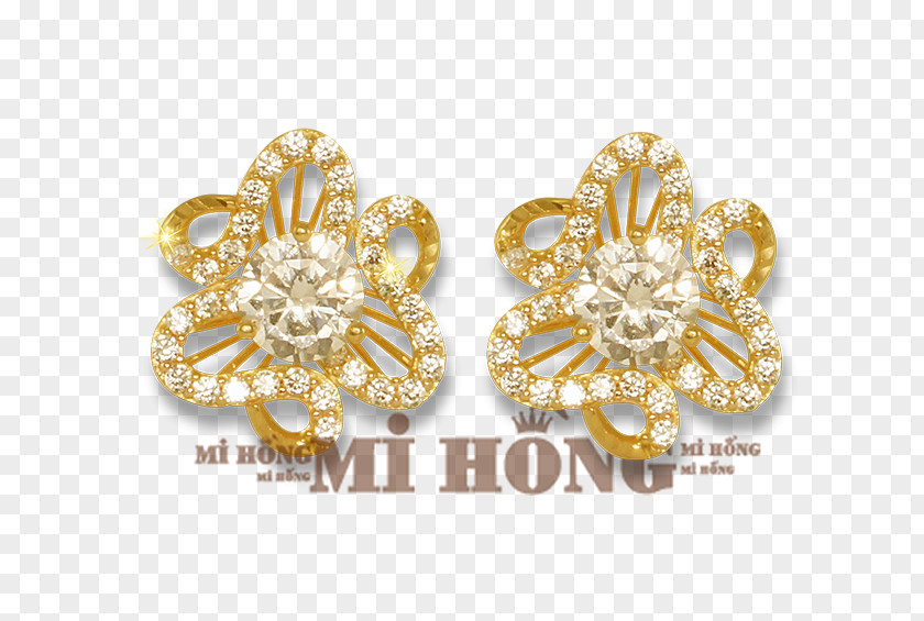 Bong Hoa Mai Earring Body Jewellery Diamond PNG
