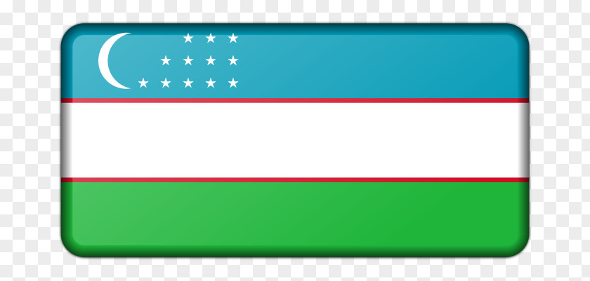 Linear Decoration Flag Of Uzbekistan Icon Design PNG