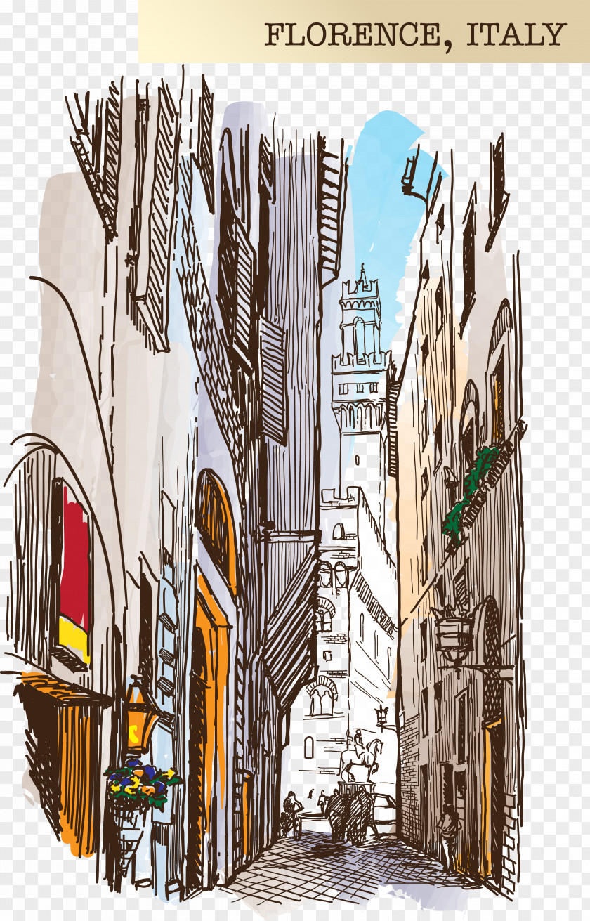 Sketch Capital Florence, Italy Drawing Painting PNG