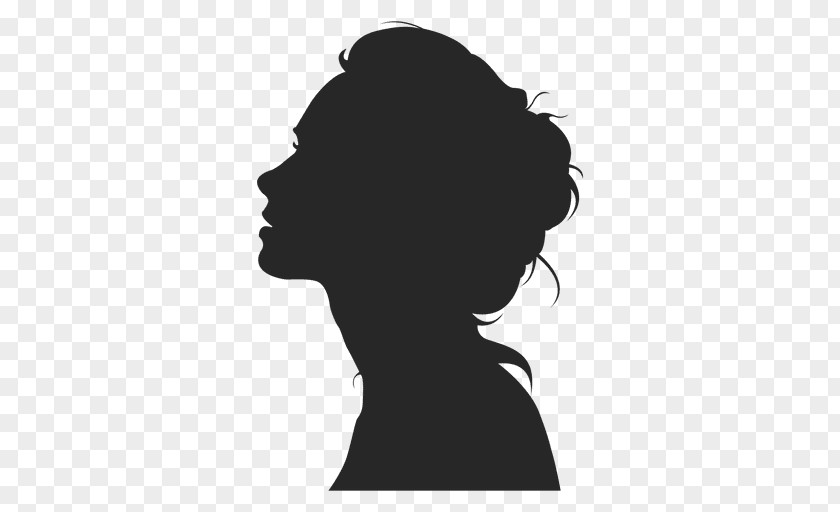Silhouette Female Woman PNG Woman, girl face, woman illustration clipart PNG