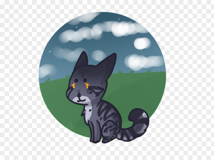 Kitten Black Cat Whiskers Cartoon PNG