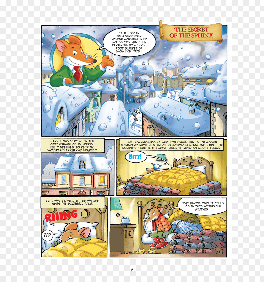 Paper Cut Clipart Comics Geronimo Stilton #2: The Secret Of Sphinx Graphic Novel Comic Book PNG
